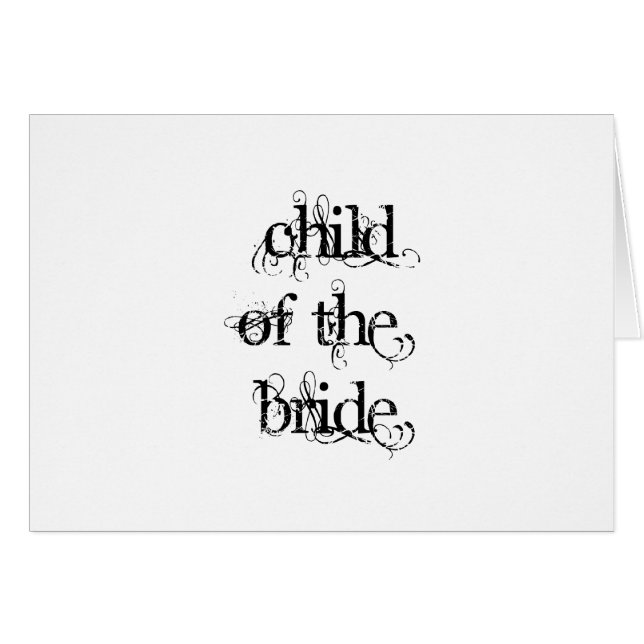 Child of the Bride (Front Horizontal)