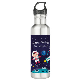 child on the moon, monogrammed name 710 ml water bottle