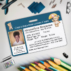 Child Photo Emergency ID Identification Card 