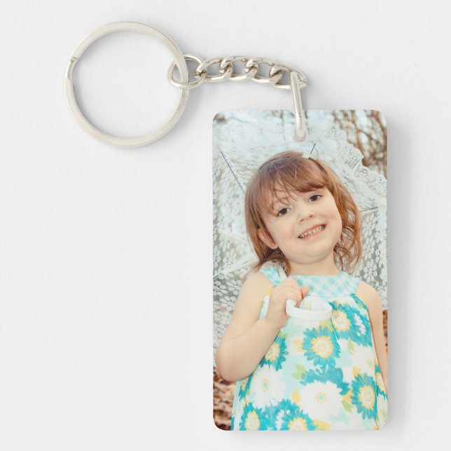 Child Photo Keepsake Key Ring (Front)