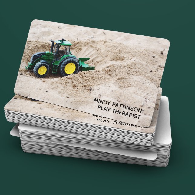 Child Play Therapist Youth Psychologist Toy Truck Business Card (Creator Uploaded)