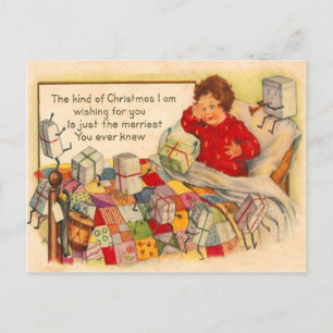 Child & Presents Postcard