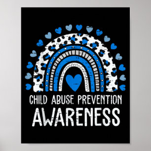 Child Prevention Rainbow Leopard Child Awareness Poster