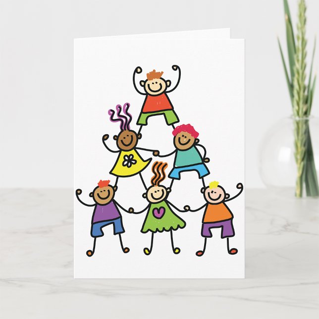 Child Pyramid Greeting Cards (Creator Uploaded)