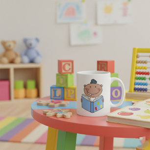 Child Reading A Maths Book Coffee Mug