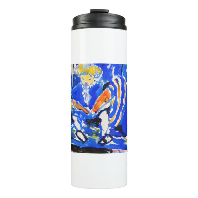 Child Reading by Henry Lyman Sayen Thermal Tumbler (Front)