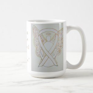Child Sexual Abuse Awareness White Ribbon Mug