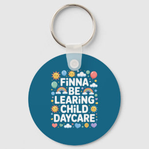 Child Shirt Finna Learing Daycare Quality Learning Key Ring