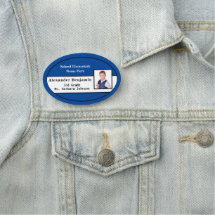 Child Student Photo Name ID Identification Card Tag