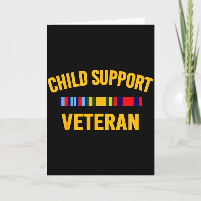 Child Suprt Veteran Shirts Patriots Veteran Flag  Card (Front)