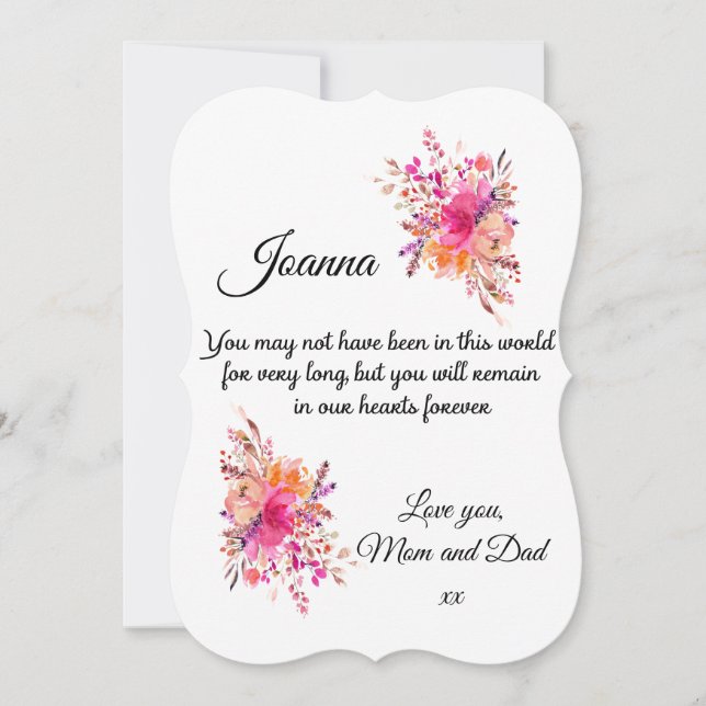 Child Sympathy Card (Front)