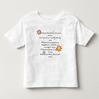 Child T - Praise Poem Toddler T-Shirt