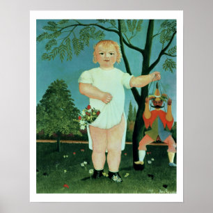 Child with a Puppet, c.1903 (oil on canvas) Poster