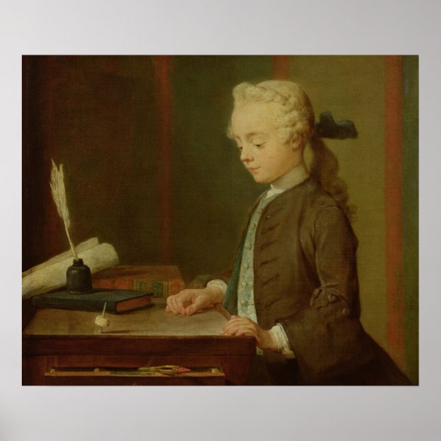 Child with a Teetotum, 1738 Poster (Front)