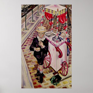 Child with an Ice Cream Poster