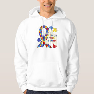 Child With Autism Awareness Ribbon Hoodie
