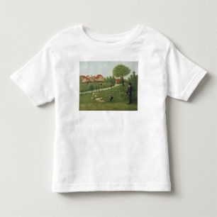 Child with Geese Toddler T-Shirt