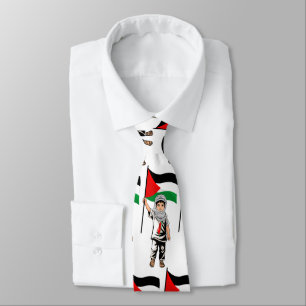 Child with Keffiyeh Palestine Flag Tie