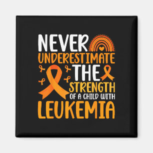 Child with leukemia warrior leukemia awareness magnet