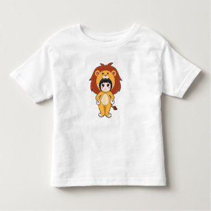Child with Lion Costume Toddler T-Shirt