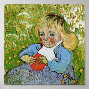 Child with Orange Van Gogh Fine Art Poster