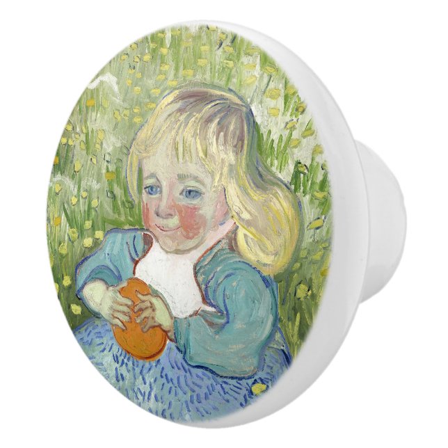 Child with Orange, Vincent Van Gogh Ceramic Knob (Right)
