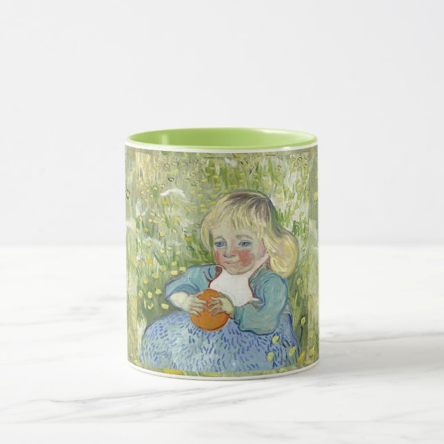 Child with Orange, Vincent Van Gogh Mug (Center)