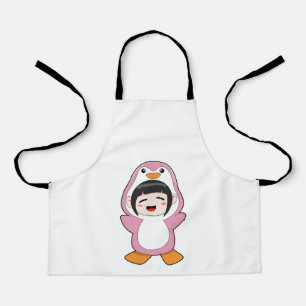 Child with Penguin Costume Apron