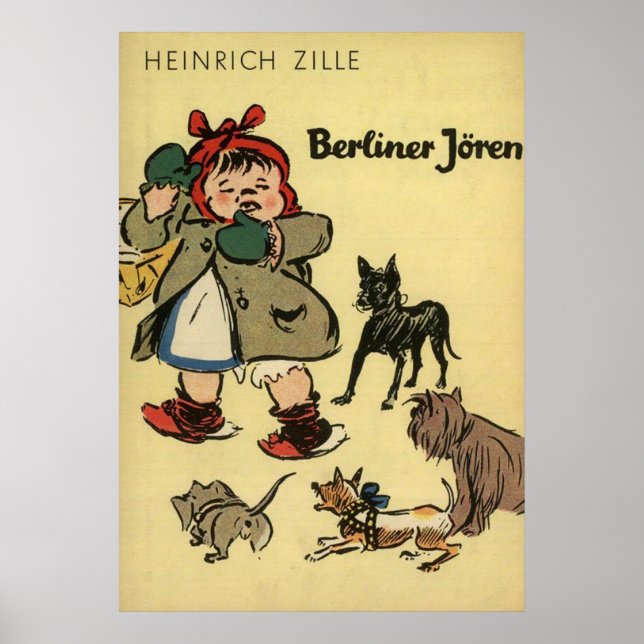 Child With Puppies Poster (Front)