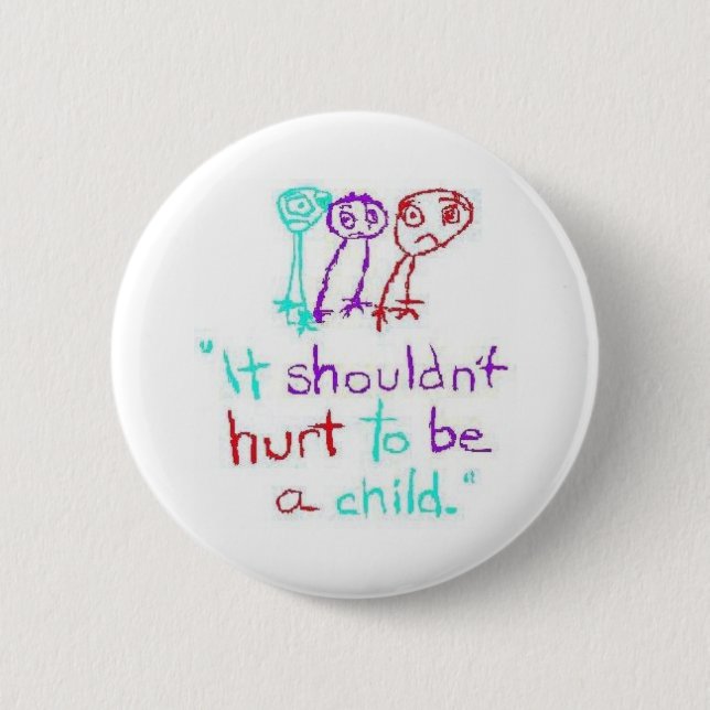 ChildAbusePrevention 6 Cm Round Badge (Front)