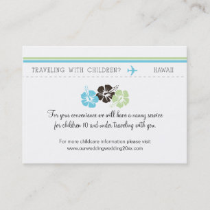 Childcare Card for Wedding