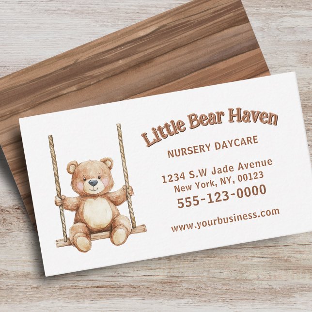 Childcare Daycare Babysitter Nanny Service Business Card (Creator Uploaded)