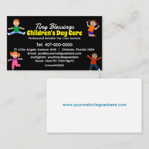 Childcare Daycare Babysitting Services Business Card