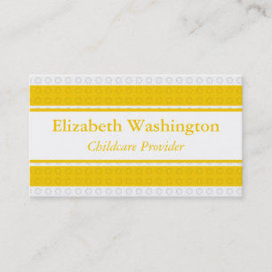 Childcare Provider Bright Blocks Business Card
