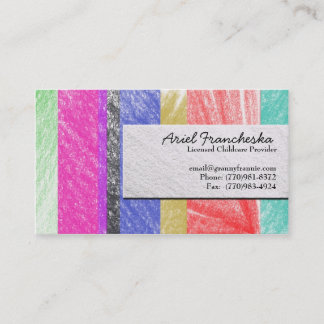 Childcare Provider Business Card