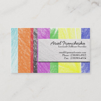 Childcare Provider Business Card