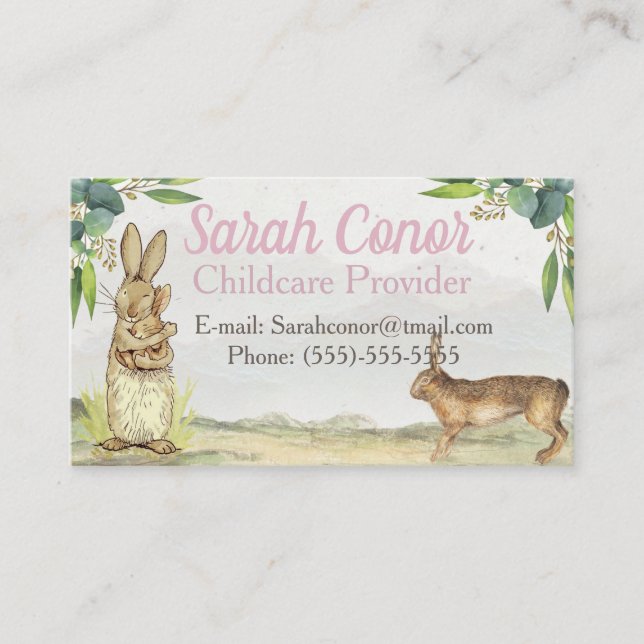 Childcare Provider Business Card (Front)