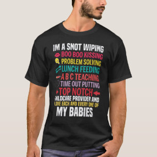 Childcare Provider Love Babies Daycare Teacher Gra T-Shirt