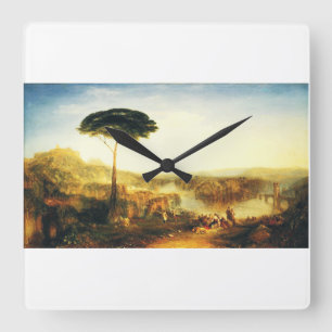 Childe Harold's Pilgrimage by Joseph Turner Square Wall Clock