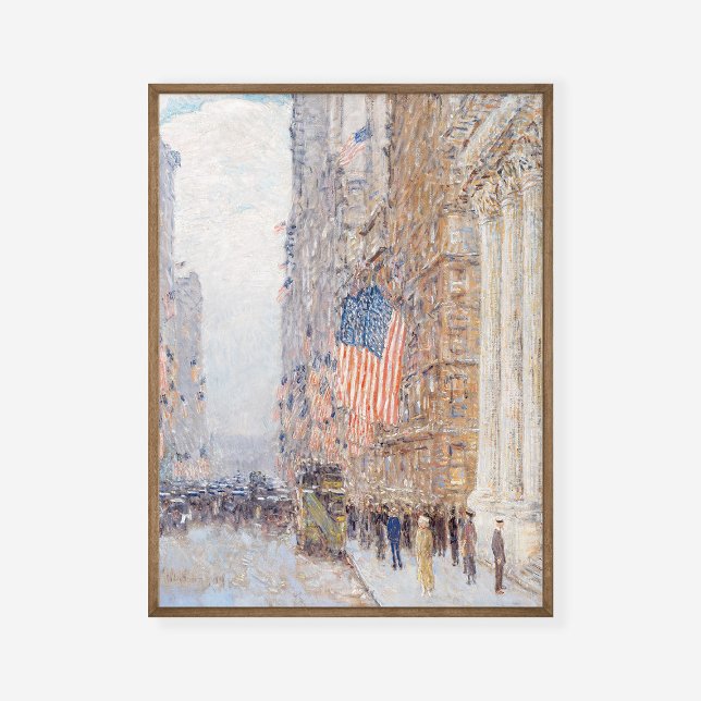 Childe Hassam Flags on the Waldorf Painting Art Poster (Creator Uploaded)
