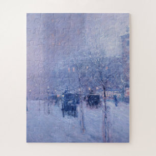 Childe Hassam - Late Afternoon, New York, Winter Jigsaw Puzzle