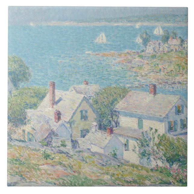 Childe Hassam - New England Headlands Ceramic Tile (Front)