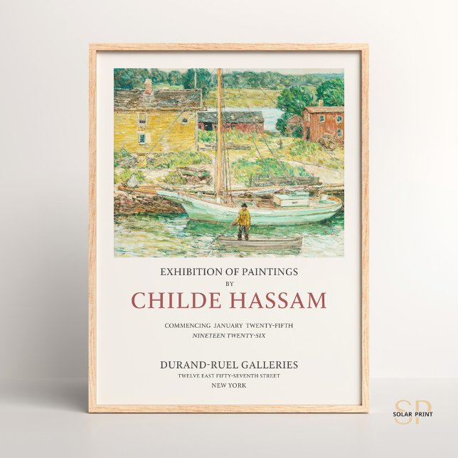 Childe Hassam Oyster Sloop, Cos Cob Poster (Creator Uploaded)