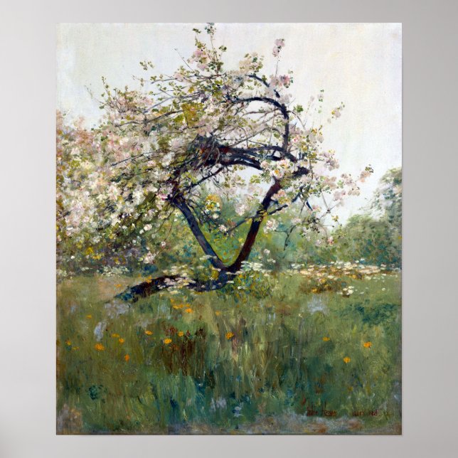 Childe Hassam Peach Blossoms—Villiers-le-Bel Poster (Front)