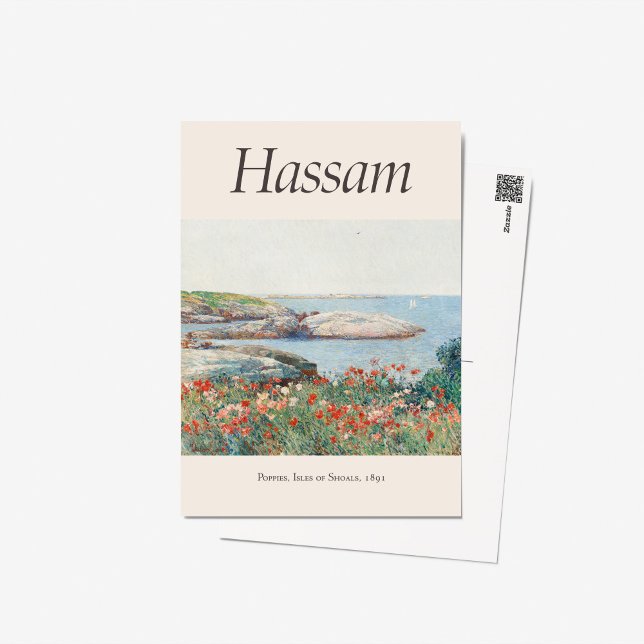 Childe Hassam Poppies Art Exhibition Poster Print Postcard (Creator Uploaded)