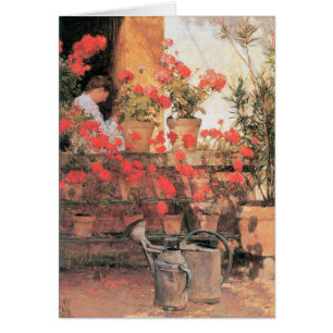Childe Hassam - Red Geraniums
