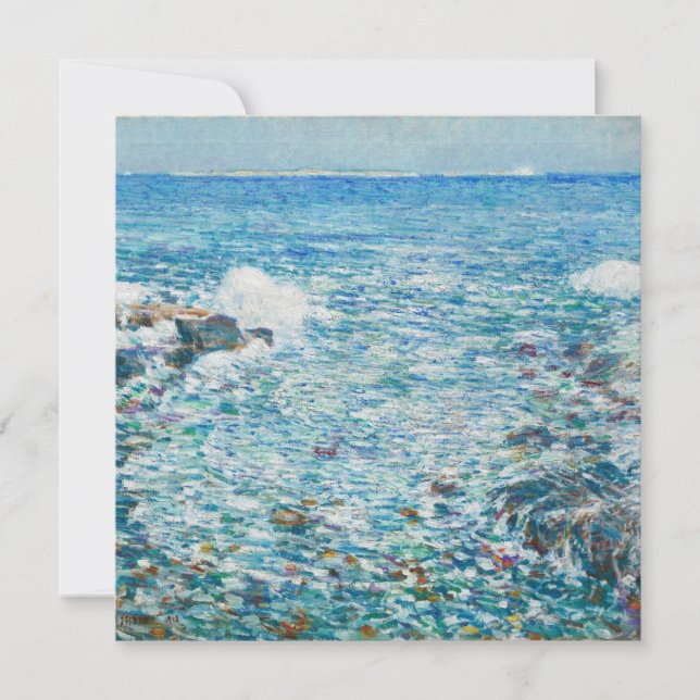 Childe Hassam - Surf, Isles Of Shoals Holiday Card (Front)
