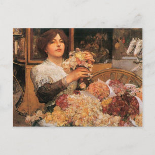 Childe Hassam - The Rose girls Postcard