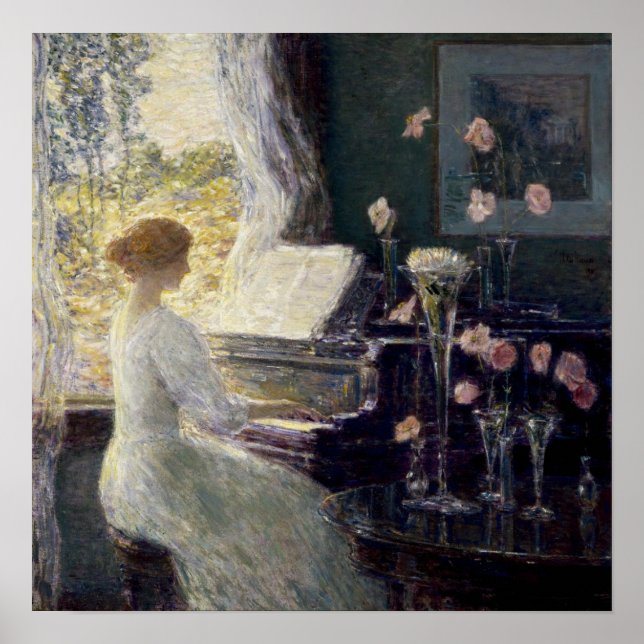 Childe Hassam - The Sonata Poster (Front)