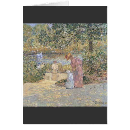 Childe Hassam - The staircase at Central Park Card